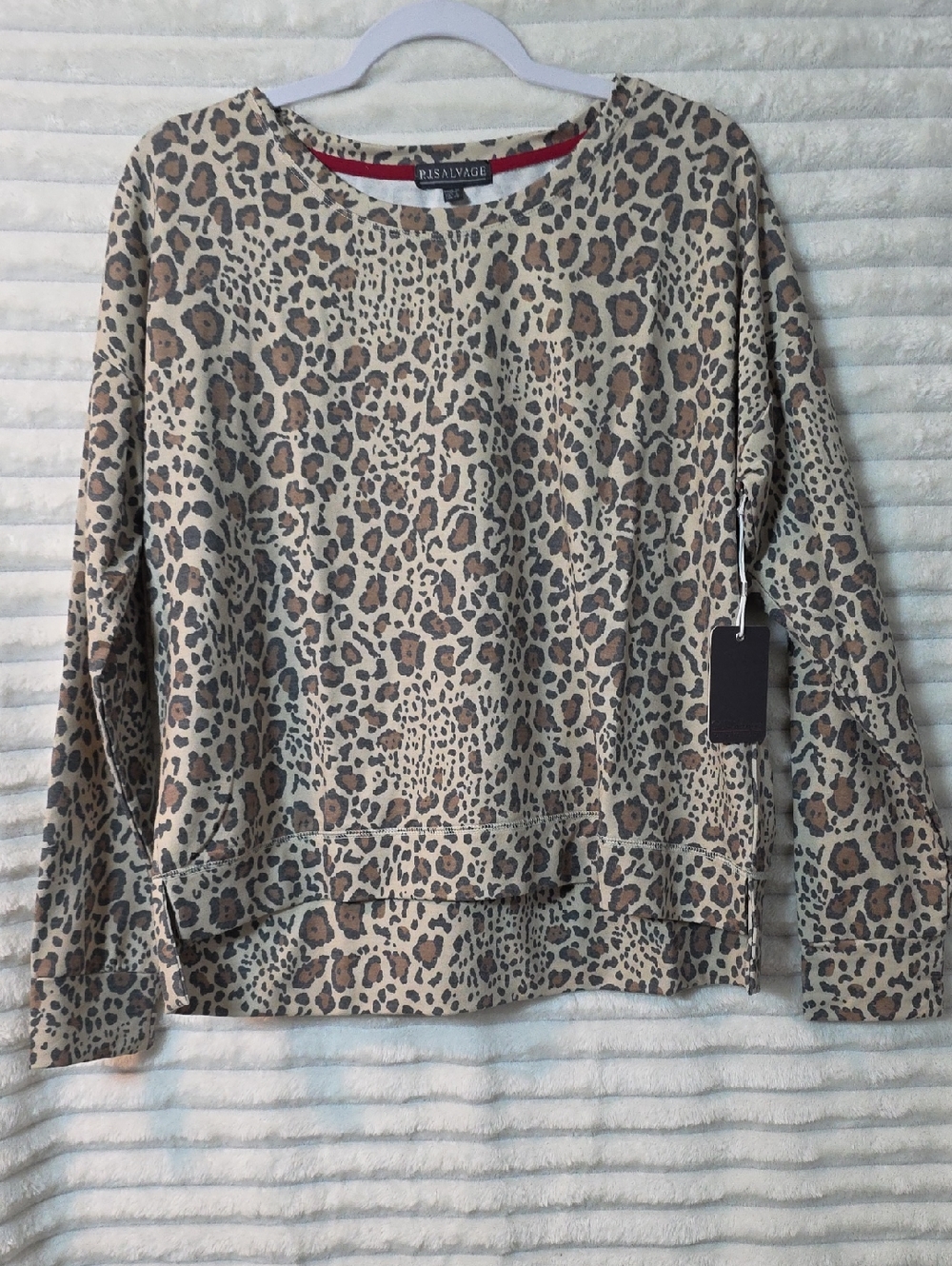 0239 P.J. Salvage leopard-print top